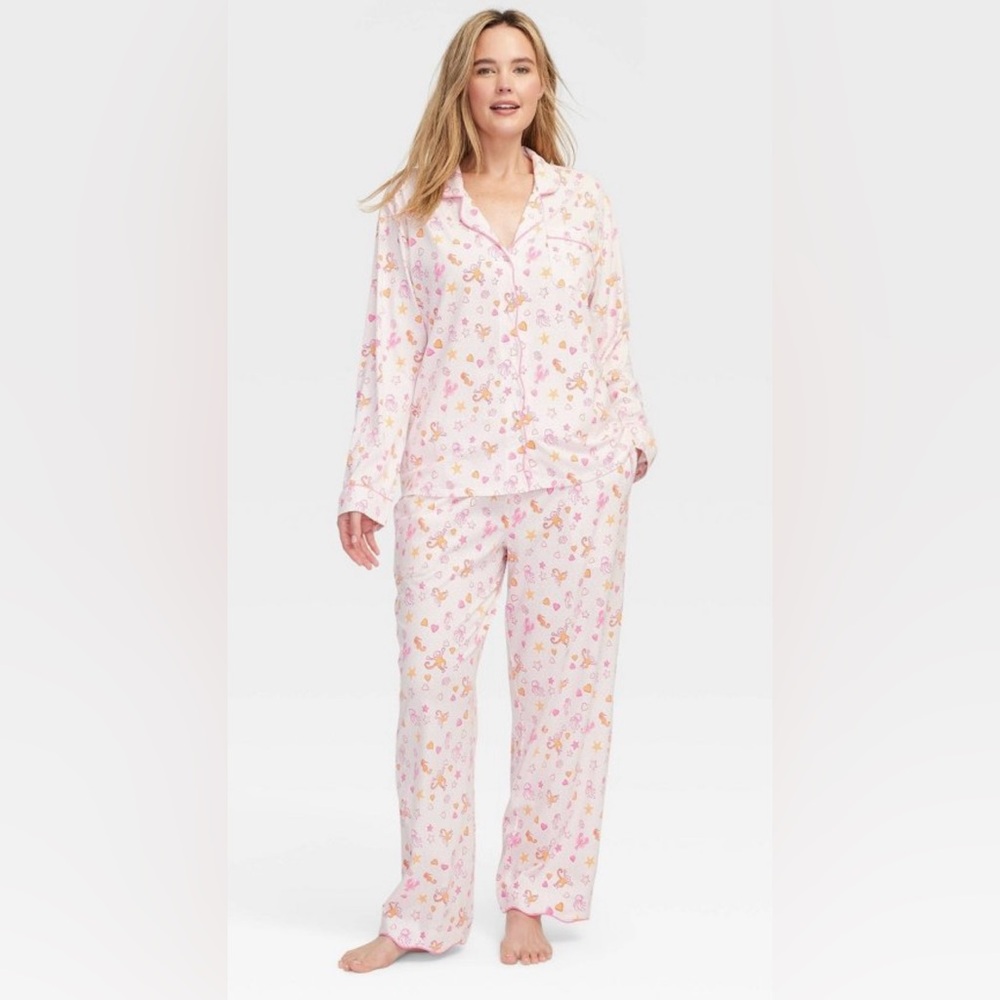 Roller Rabbit x Target Pink and Orange Printed Pajama Set *SOLD OUT* IN HAND !